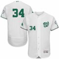 Mens Majestic Washington Nationals #34 Bryce Harper White Celtic Flexbase Authentic Collection MLB Jersey