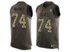 Mens Nike Tampa Bay Buccaneers #74 Ali Marpet Limited Green Salute to Service Tank Top NFL Jersey