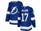 Men Adidas Tampa Bay Lightning #17 Alex Killorn Blue Home Authentic Stitched NHL Jersey