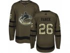 Men Adidas Vancouver Canucks #26 Thomas Vanek Green Salute to Service Stitched NHL Jersey