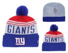 NY Giants Fresh Logo Royal Pom Knit Hat YD