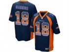 Nike Denver Broncos #18 Peyton Manning Navy Blue Alternate Mens Stitched NFL Limited Strobe Jersey