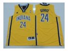 youth nba indiana pacers #24 george yellow[revolution 30 swingman]