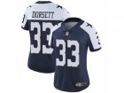 Women Nike Dallas Cowboys #33 Tony Dorsett Vapor Untouchable Limited Navy Blue Throwback Alternate NFL Jersey