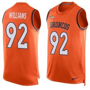 Nike Denver Broncos #92 Sylvester Williams Orange Team Color Men Stitched NFL Limited Tank Top Jersey