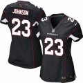 Womens Nike Arizona Cardinals #23 Chris Johnson Limited Black Alternate NFL Jersey