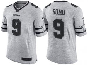 Nike Dallas Cowboys #9 Tony Romo 2016 Gridiron Gray II Mens NFL Limited Jersey