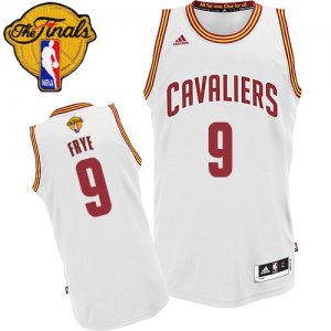 Men\'s Adidas Cleveland Cavaliers #9 Channing Frye Swingman White Home 2016 The Finals Patch NBA Jersey