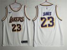 Lakers #23 Lebron James White 2018-19 Nike Swingman Jersey