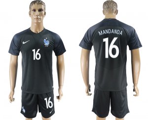 2017-18 France 16 MANDANDA Third Away Soccer Jersey