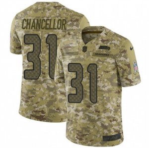 Mens Nike Seattle Seahawks #31 Kam Chancellor Limited Camo 2018 Salute to Service NFL Jersey