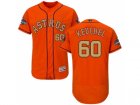 Men Houston Astros #60 Dallas Keuchel Orange FlexBase Authentic 2018 Gold Program Stitched Baseball Jersey