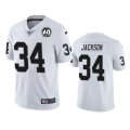 Nike Raiders #34 Bo Jackson White 100th And 60th Anniversary Vapor Untouchable Limited Jersey