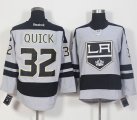 Los Angeles Kings #32 Jonathan Quick Gray Alternate Stitched NHL Jersey