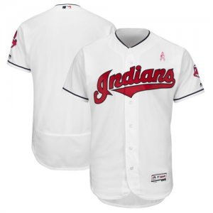 Cleveland Indians Blank White 2018 Mother\'s Day Flexbase Jersey