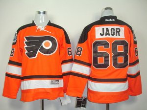 youth nhl jerseys philadelphia flyers #68 jagr orange[black number]