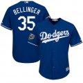 Dodgers #35 Cody Bellinger Royal 2018 World Series Cool Base Player Jersey