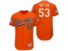 Mens Baltimore Orioles #53 Zach Britton 2017 Spring Training Flex Base Authentic Collection Stitched Baseball Jersey