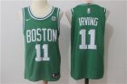 Mens Nike Boston Celtics #11 Kyrie Irving Authentic Green Home NBA Jersey