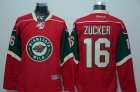 NHL Minnesota Wild #16 Jason Zucker red jerseys