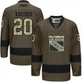 New York Rangers #20 Chris Kreider Green Salute to Service Stitched NHL Jersey