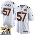Youth Nike Denver Broncos #57 Tom Jackson White Super Bowl 50 Stitched NFL Game Event Jersey