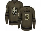 Youth Adidas Vegas Golden Knights #3 Brayden McNabb Authentic Green Salute to Service NHL Jersey