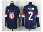 nhl jerseys USA #2 petry blue(2014 world championship)