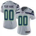 Womens Nike Seattle Seahawks Customized Grey Alternate Vapor Untouchable Limited Player NFL Jersey