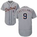 Men's Majestic Detroit Tigers #9 Nick Castellanos Grey Flexbase Authentic Collection MLB Jersey
