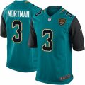 Mens Nike Jacksonville Jaguars #3 Brad Nortman Game Teal Green Team Color NFL Jersey