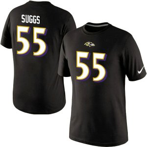 Nike Baltimore Ravens 55 SUGGS Pride Name & Number T-Shirt Black