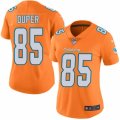 Women's Nike Miami Dolphins #85 Mark Duper Limited Orange Rush NFL Jersey