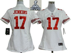 2013 Super Bowl XLVII Women NEW NFL San Francisco 49ers A.J. Jenkins White[Women NEW]