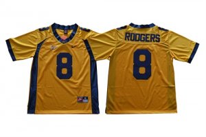 California Golden Bears #8 Aaron Rodgers Gold College Football Jersey