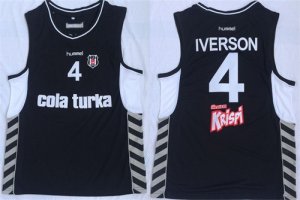 Besiktas #4 Allen Iverson Black Basketball Jersey