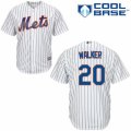 Mens Majestic New York Mets #20 Neil Walker Replica White Home Cool Base MLB Jersey