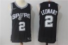 San Antonio Spurs #2 Kawhi Leonard Black Nike Jersey