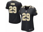 Women Nike New Orleans Saints #29 John Kuhn Game Black Team Color NFL Jersey
