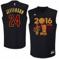 Men Adidas Cleveland Cavaliers #24 Richard Jefferson Swingman Black 2016 Finals Champions NBA Jersey