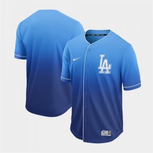 Dodgers Blank Blue Drift Fashion Jersey