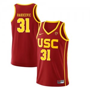 USC Trojans #31 Nick Rakocevic Red College Basketball Jersey