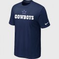 Nike Dallas Cowboys Sideline Legend Authentic Logo T-Shirt D.Blue