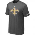 New Orleans Saints Sideline Legend Authentic Logo T-Shirt Dark grey