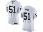 Mens Nike Oakland Raiders #51 Bruce Irvin Elite White NFL Jersey