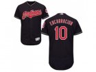 Cleveland Indians #10 Edwin Encarnacion Navy Blue Flexbase Authentic Collection Stitched MLB Jersey