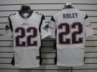 Nike NFL New England Patriots #22 Stevan Ridley White Jerseys(Elite)