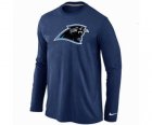 Nike Carolina Panthers Logo Long Sleeve T-Shirt D.Blue