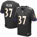 Mens Nike Baltimore Ravens #37 Javorius Allen Elite Black Alternate NFL Jersey