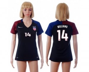 Womens USA #14 Williams Away Soccer Country Jersey